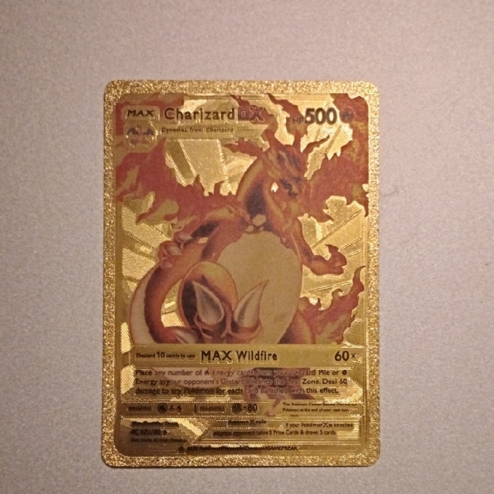 Charizard GX Custom Gold Foil Card
